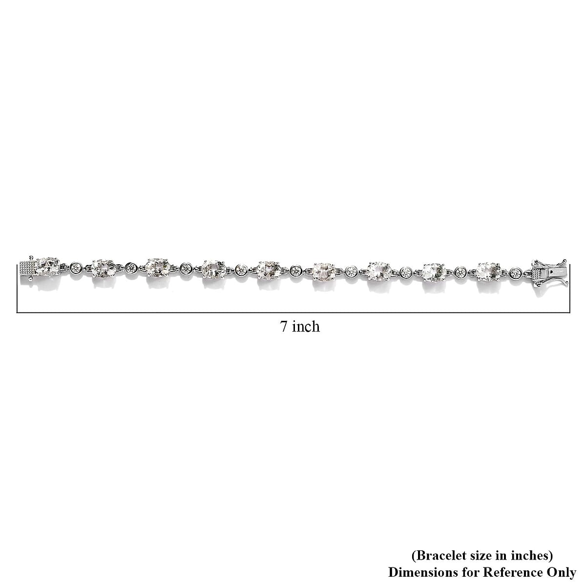 Mexican Hyalite Opal and Moissanite Bracelet in Platinum Over Sterling Silver With UV Flash Light (6.50 In) 9.50 ctw image number 4