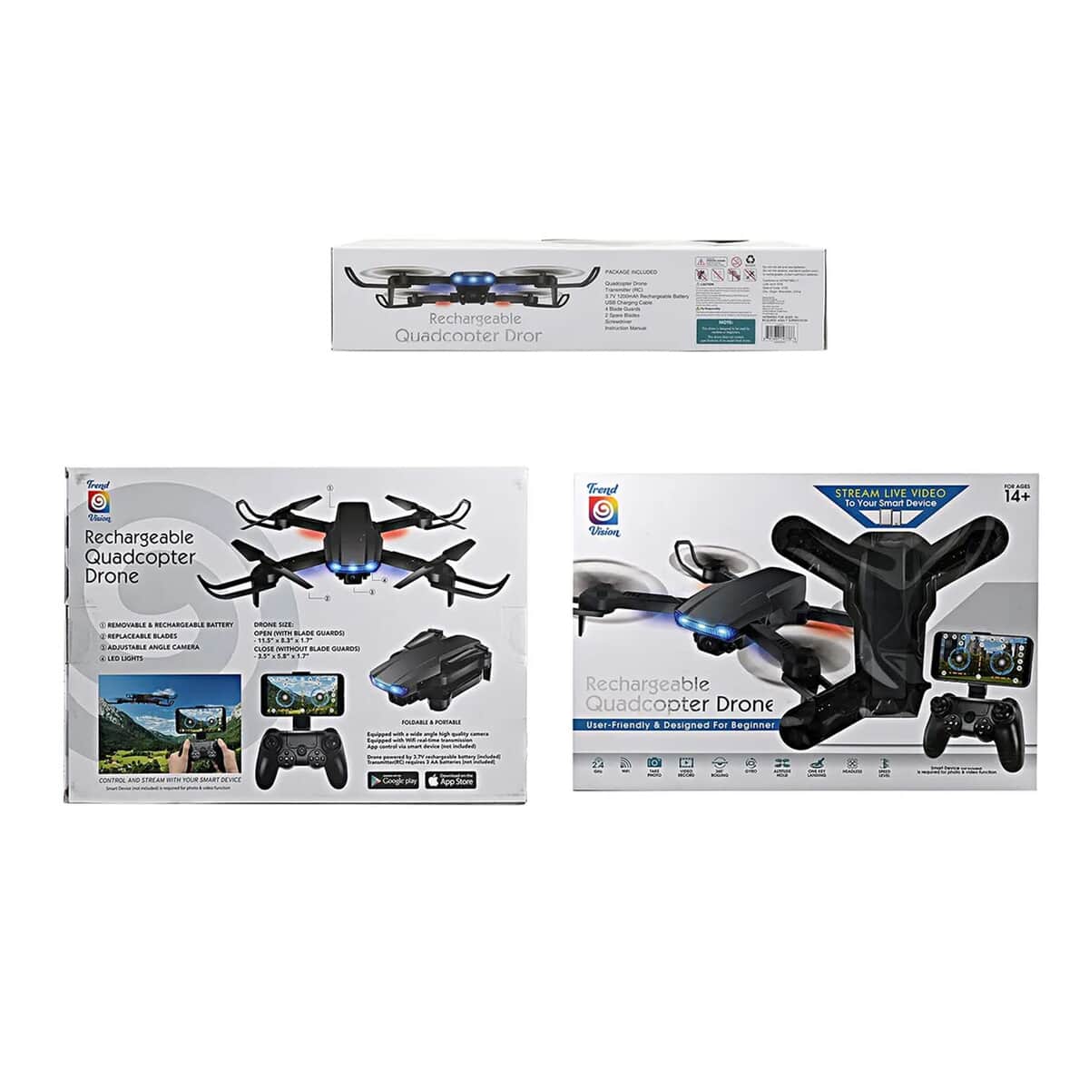 Trend Vision Quadcopter Drone - Black image number 6