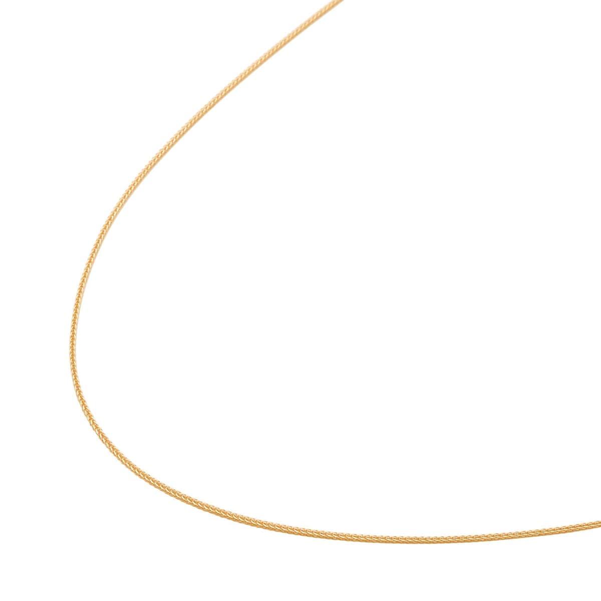 14K Yellow Gold Over Sterling Silver 0.8mm Foxtail Chain 20 Inches 1.90 Grams image number 1