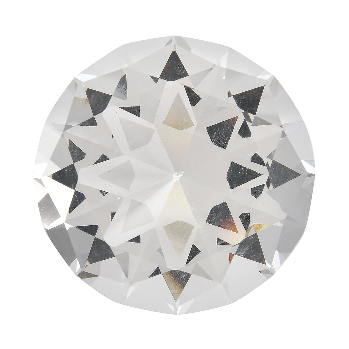 Transparent Crystal Craft Gem Ornaments in Silvertone (2.36") image number 2