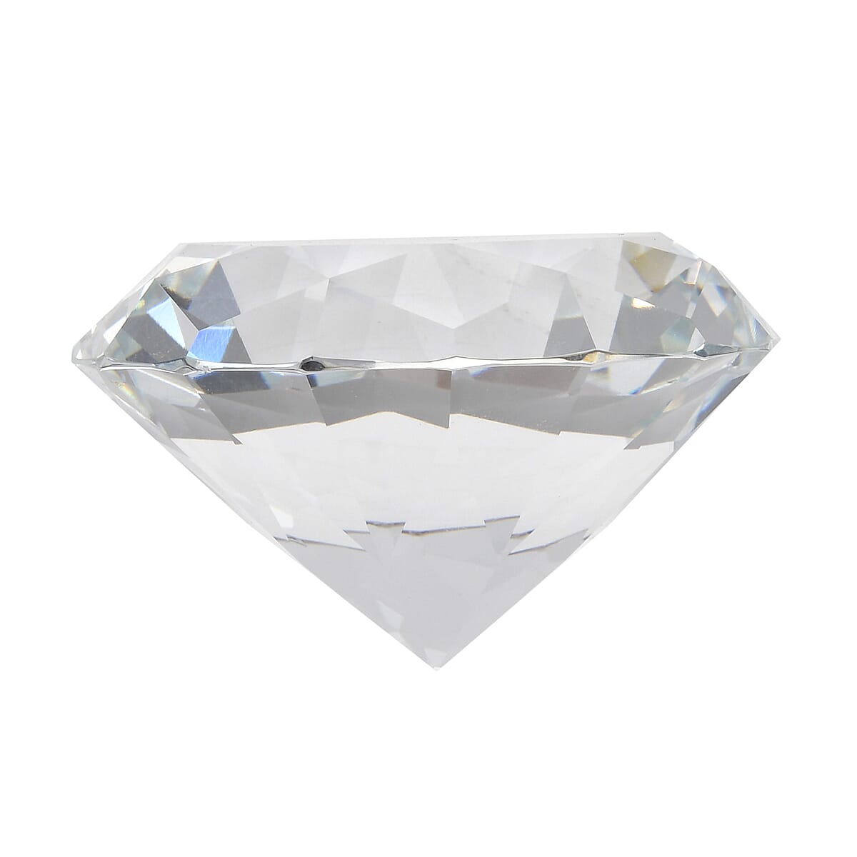 Transparent Crystal Craft Gem Ornaments in Silvertone (2.36") image number 3