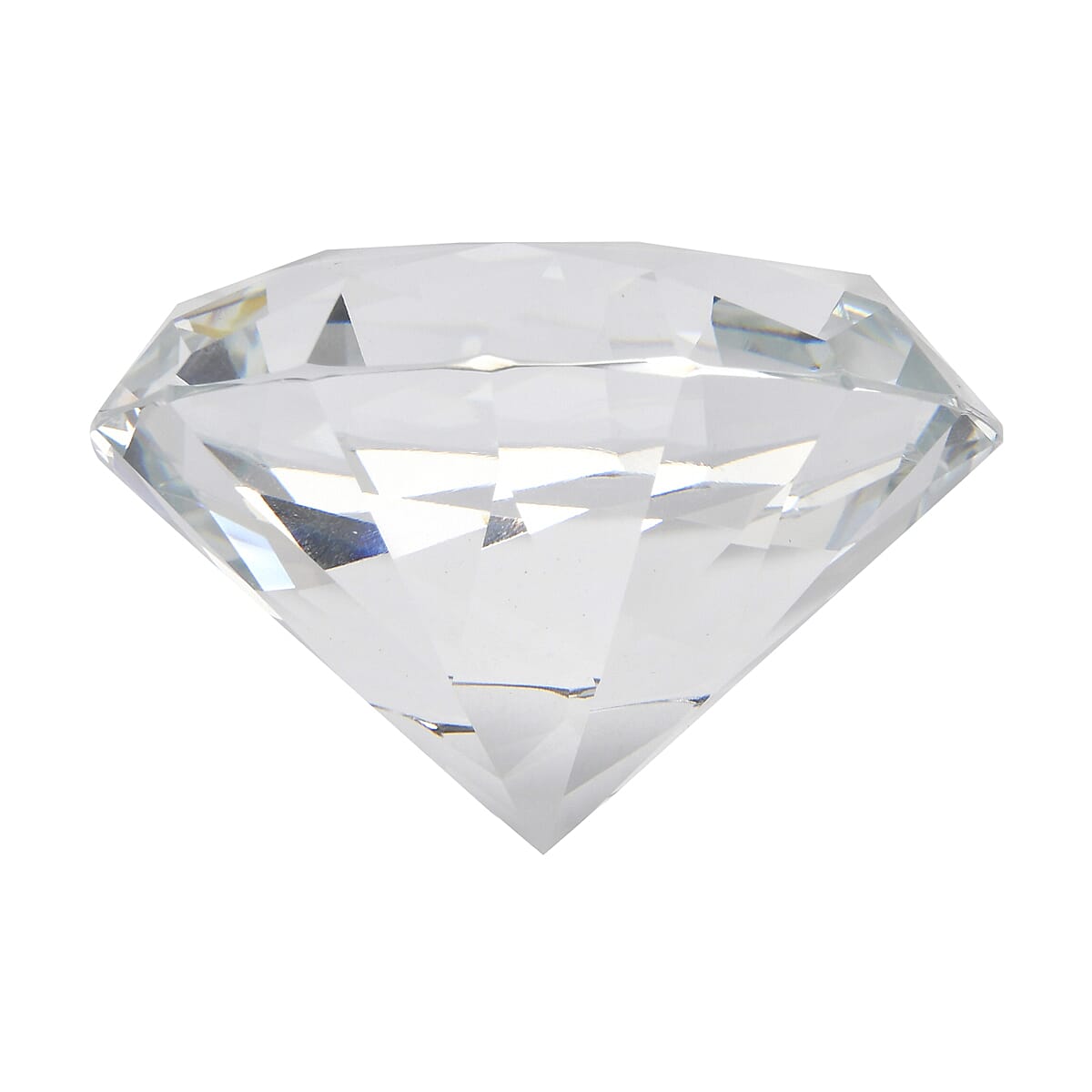 Transparent Crystal Craft Gem Ornaments in Silvertone (2.36") image number 4