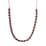 Lab Created Padparadscha Sapphire and Moissanite Tennis Necklace 18 Inches in Platinum Over Sterling Silver 18.90 ctw