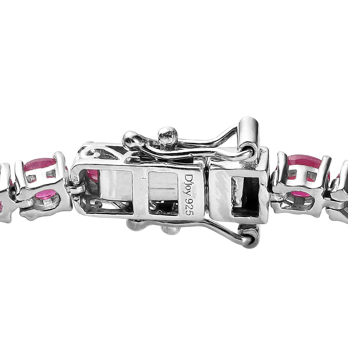Niassa Ruby (FF) Tennis Bracelet in Platinum Over Sterling Silver (8.00 In) 22.20 ctw image number 3