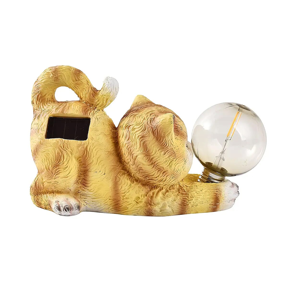 Polyresin Cat with Solar Lamp Bulb image number 6