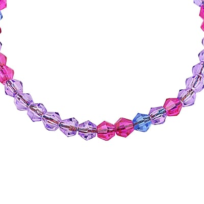 Multi Color Glass Beaded Bracelet in Cotton Cord (6.00 In)