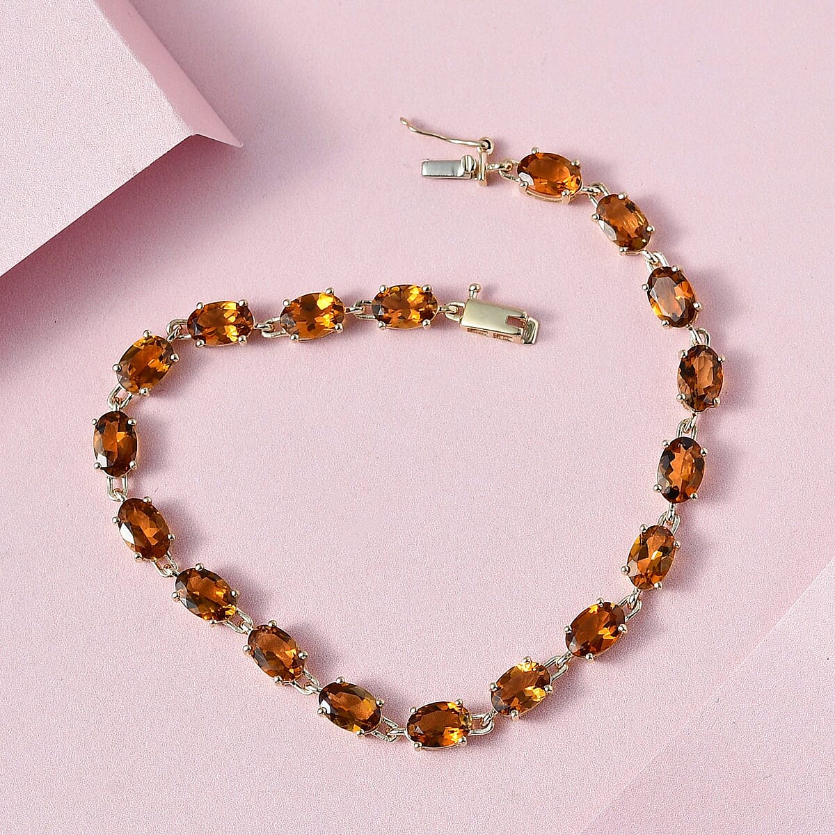 Luxoro 10K Yellow Gold Premium Tanzanian Golden Tourmaline Bracelet (6.50 In) 7.35 ctw image number 1