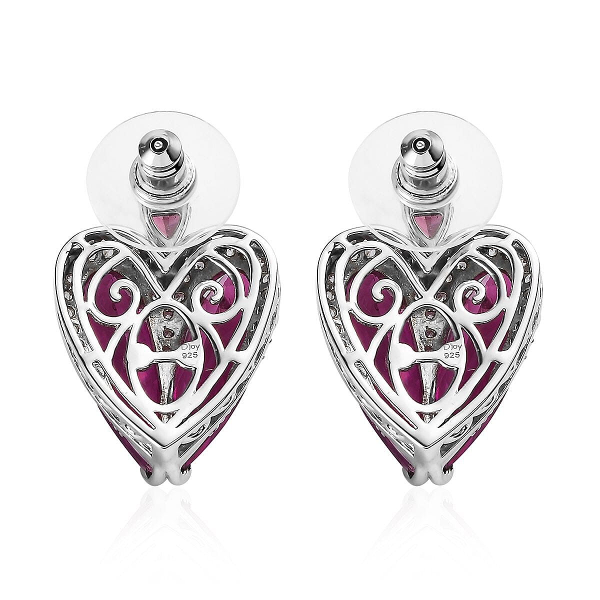 Radiant Orchid Quartz (Triplet) and Multi Gemstone Earrings in Platinum Over Sterling Silver 16.25 ctw image number 3