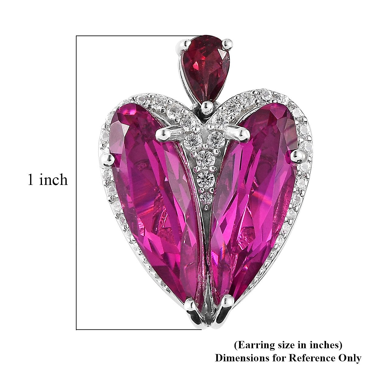 Radiant Orchid Quartz (Triplet) and Multi Gemstone Earrings in Platinum Over Sterling Silver 16.25 ctw