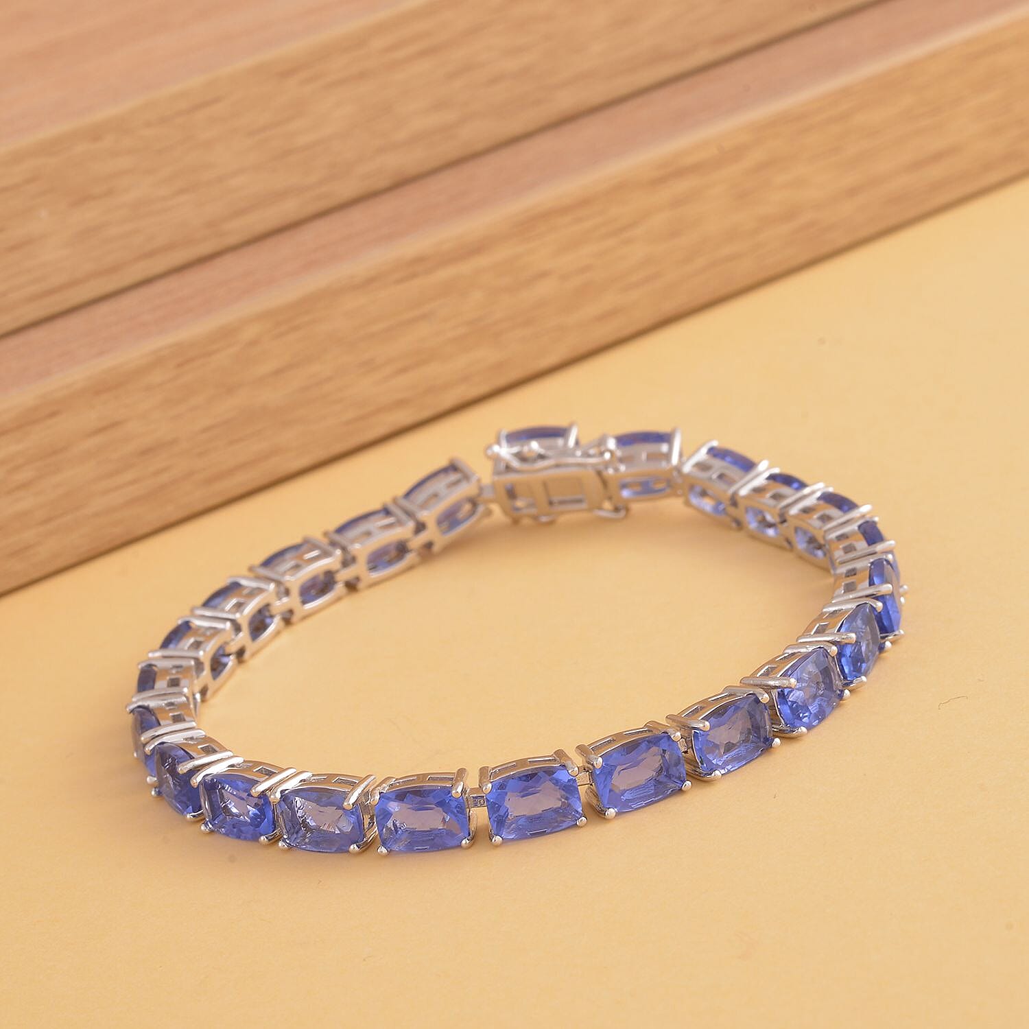 Color Change Fluorite Tennis Bracelet in Rhodium Over Sterling Silver (6.50 In) 23.15 ctw