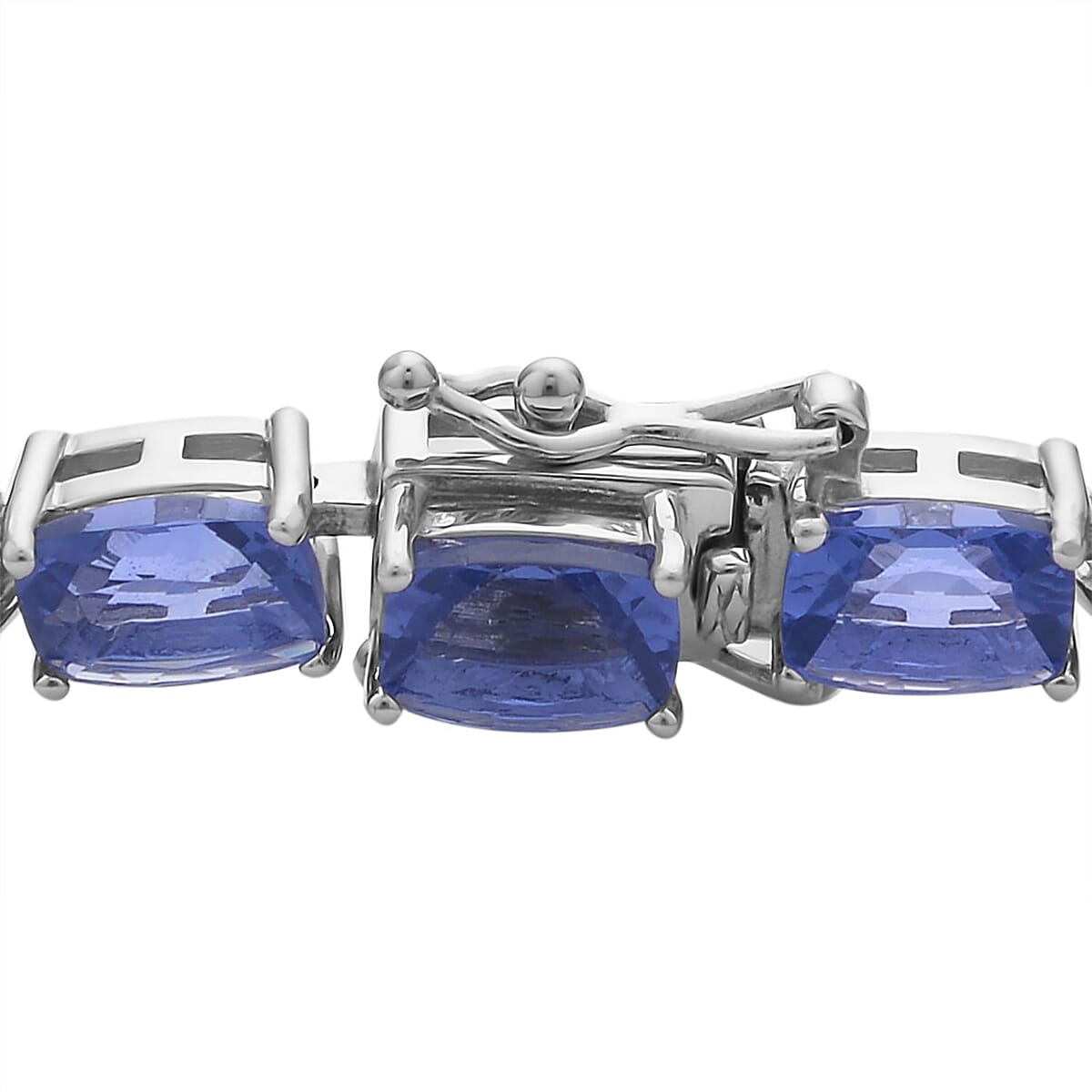 Color Change Fluorite Tennis Bracelet in Rhodium Over Sterling Silver (7.25 In) 25.35 ctw image number 2