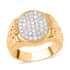 Diamond Men's Ring in 14K Yellow Gold Over Sterling Silver (Size 10.0) 1.00 ctw image number 0