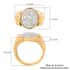 Diamond Men's Ring in 14K Yellow Gold Over Sterling Silver (Size 10.0) 1.00 ctw image number 4