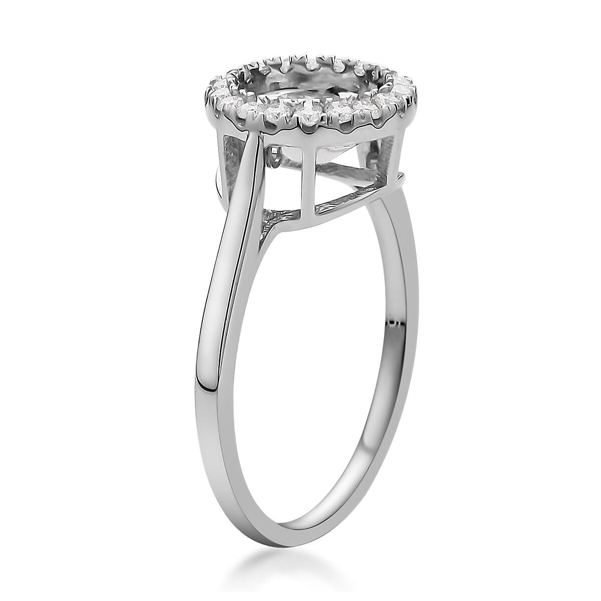 Dancing Moissanite Ring in Platinum Over Sterling Silver 1.00 ctw image number 3