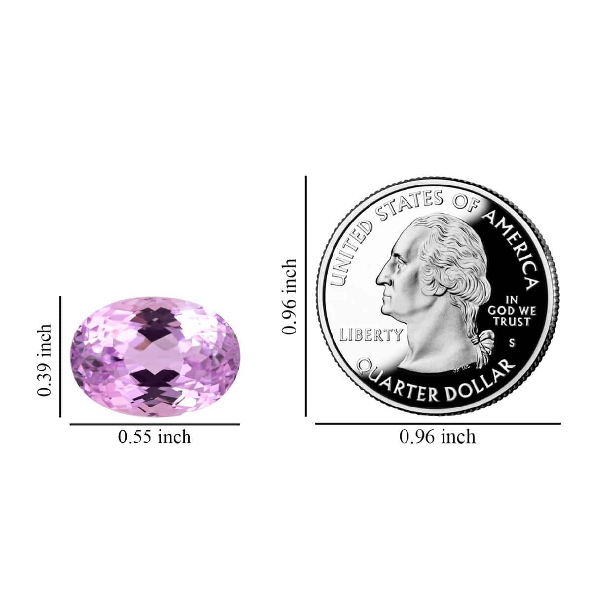 AAAA Martha Rocha Kunzite (Ovl 14x10 mm) 7.50 ctw image number 4