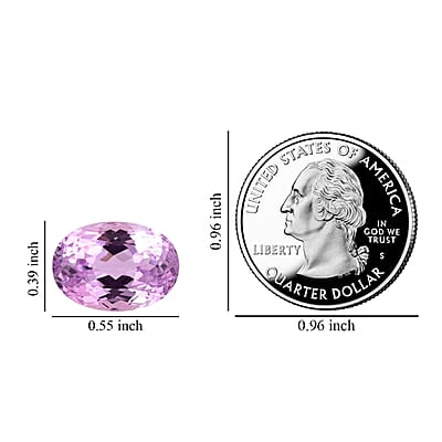 AAAA Martha Rocha Kunzite (Ovl 14x10 mm) 7.50 ctw