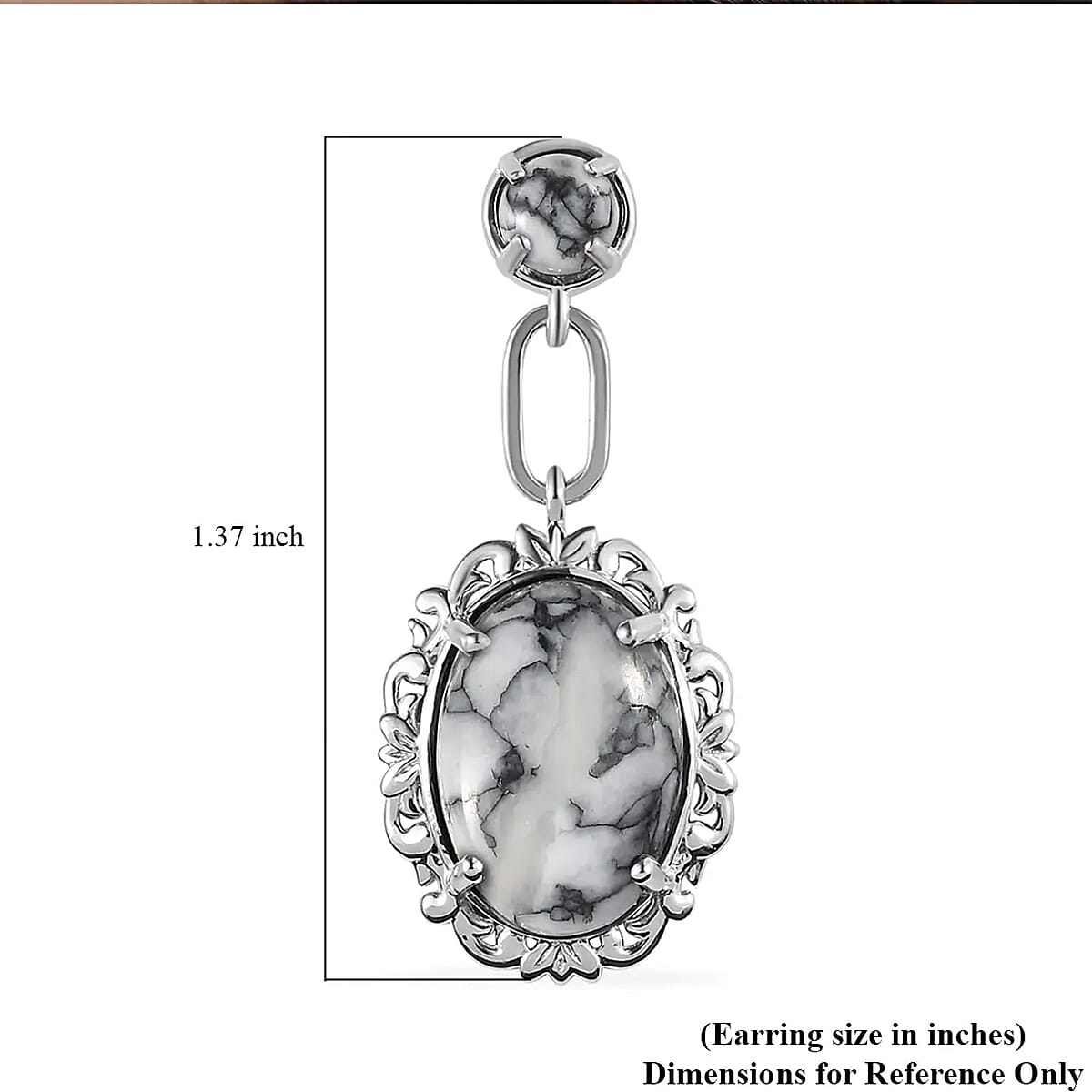 Karis Austrian Pinolith Earrings in Platinum Bond 15.20 ctw image number 6