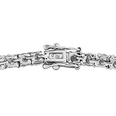 Moissanite VS EF Tennis Bracelet in Sterling Silver (7.50 In) 15.50 Grams 11.25 ctw