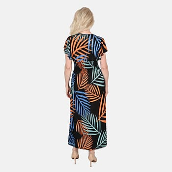 Black & Multi Palm Leaf Print - Product card gallery slide 2 (10176945389881)