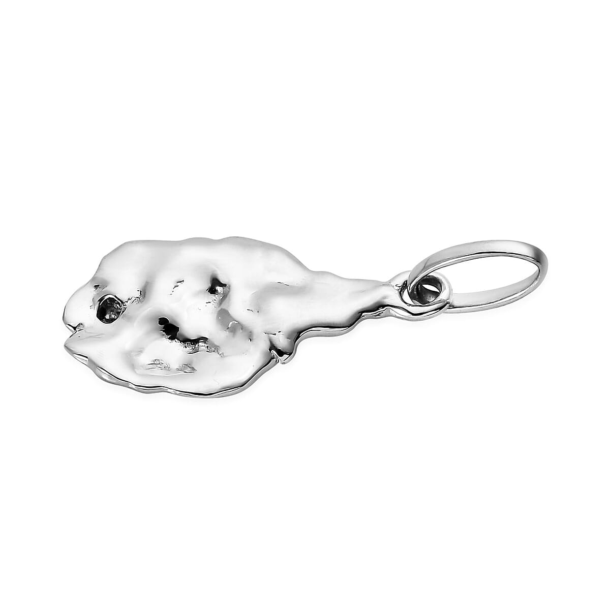 950 Platinum Nugget Pendant 2 Grams image number 3