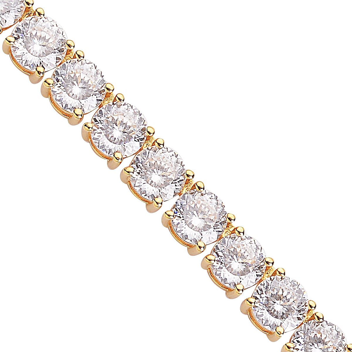 Lustro Stella Made with Finest CZ Necklace 18 Inches in Vermeil Rose Gold Over Sterling Silver 80.90 ctw image number 3