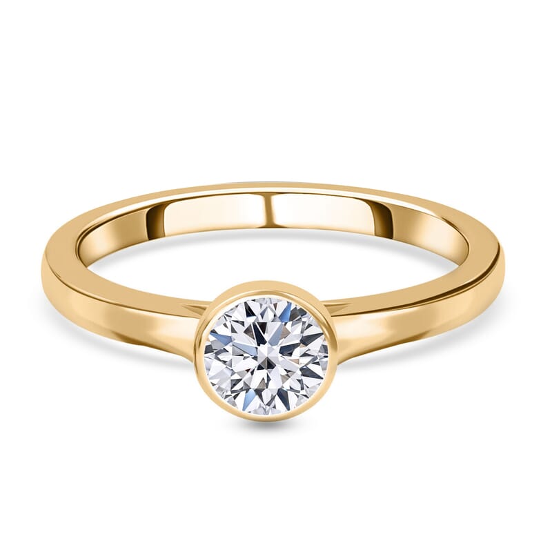 Luxuriant Lab Grown Diamond G-H SI 1.00 ctw Solitaire Ring in 14K Yellow Gold (Size 10.0)