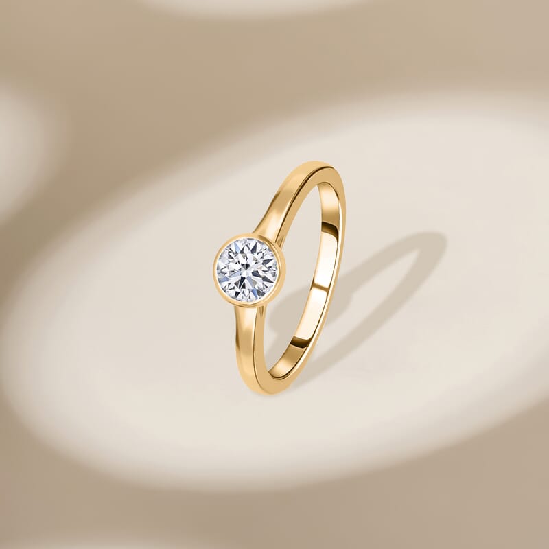 Luxuriant Lab Grown Diamond G-H SI 1.00 ctw Solitaire Ring in 14K Yellow Gold (Size 10.0)