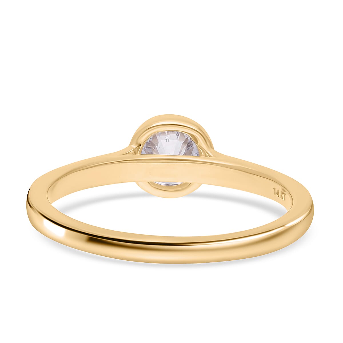 Luxuriant Lab Grown Diamond G-H SI 1.00 ctw Solitaire Ring in 14K Yellow Gold (Size 10.0)
