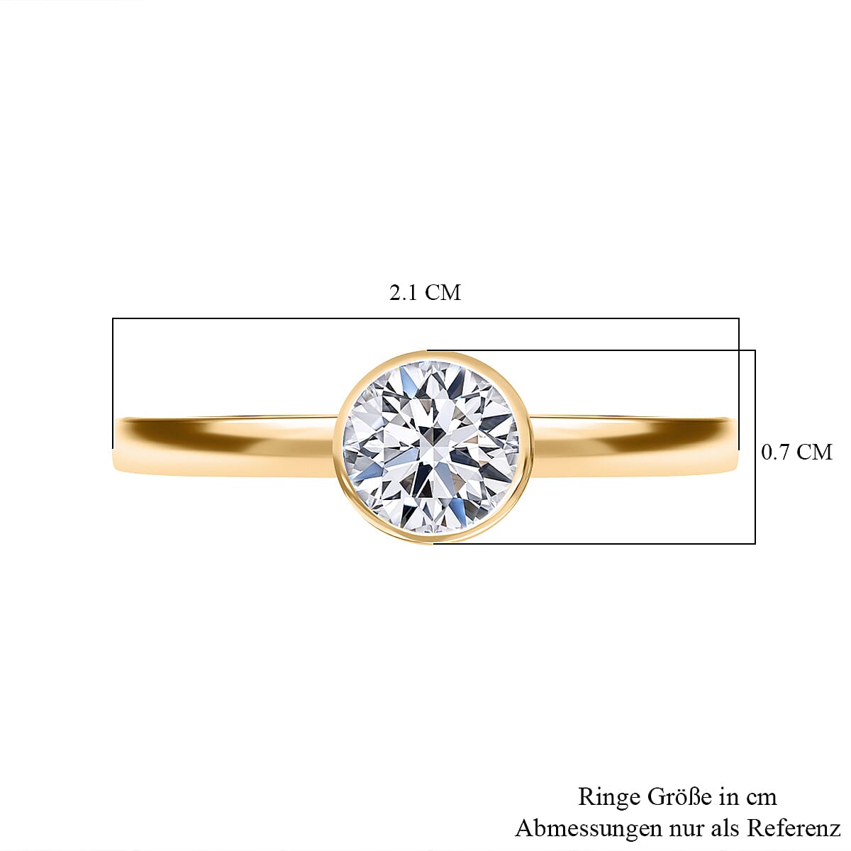 Luxuriant Lab Grown Diamond G-H SI 1.00 ctw Solitaire Ring in 14K Yellow Gold (Size 10.0)