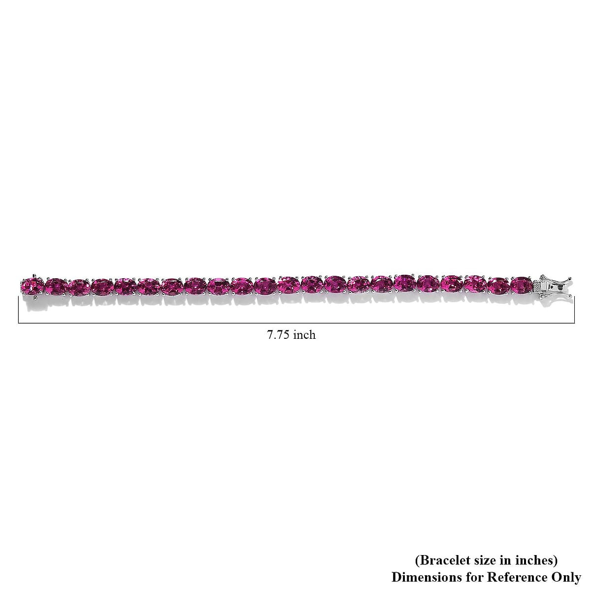 Radiant Orchid Quartz Tennis Bracelet in Platinum Over Sterling Silver (8.00 In) (15 g) (Delivered in 3-5 Business Days) 32.15 ctw image number 4