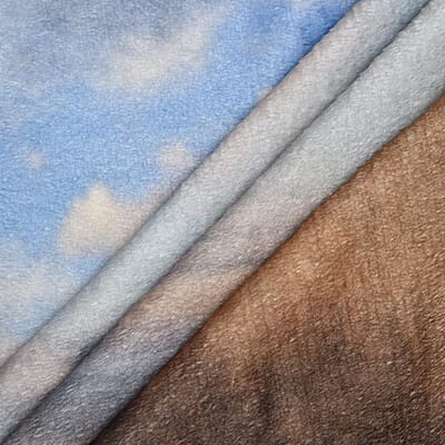 Homesmart Brown Elephant Digital Print Pattern Flannel Blanket