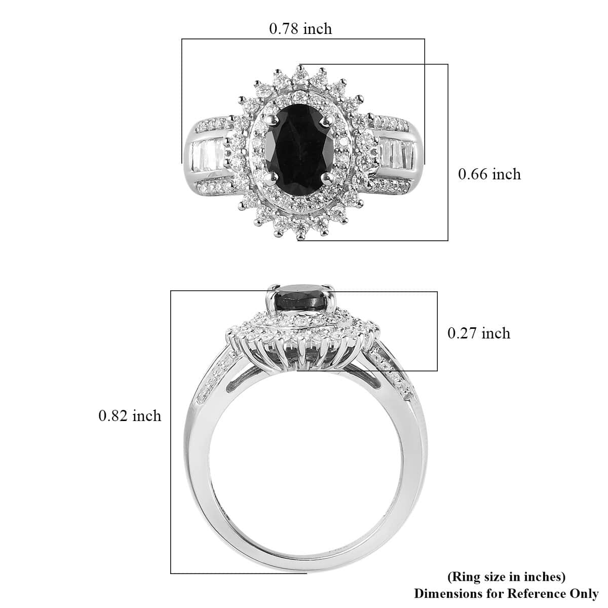 Orissa Rhodolite Garnet and Moissanite Double Halo Ring in Platinum Over Sterling Silver (Size 10.0) 2.50 ctw image number 5