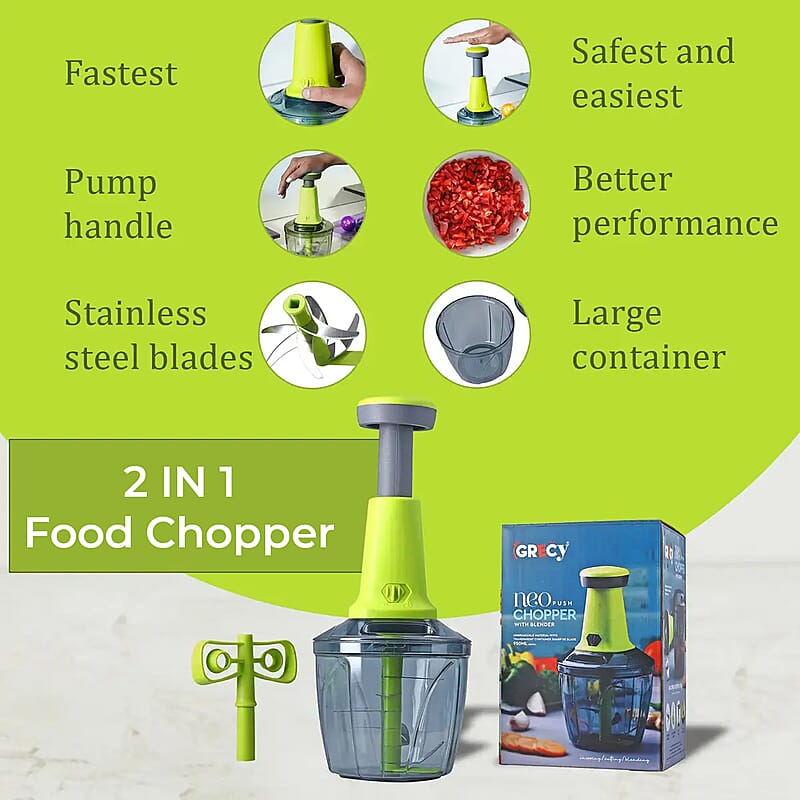 Chopper Blender Food Grade 950ml Unbreakable Virgin Food Grade - Green