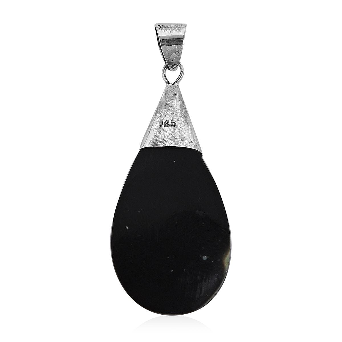Abalone Shell Drop Pendant in Sterling Silver