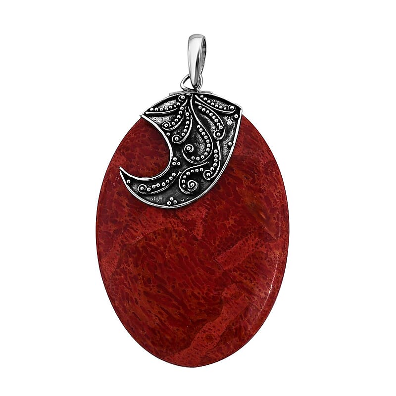 Sponge Coral Pendant in Sterling Silver