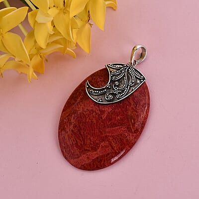 Sponge Coral Pendant in Sterling Silver