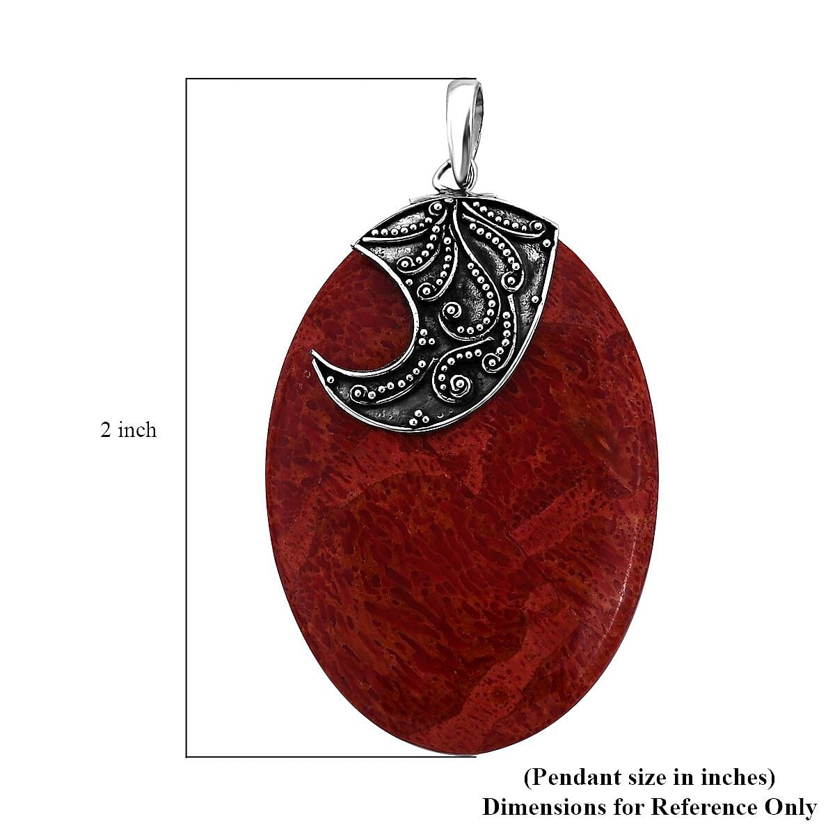 Sponge Coral Pendant in Sterling Silver