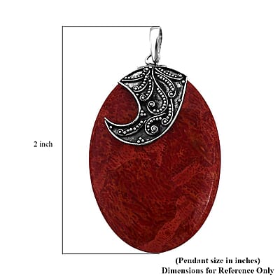 Sponge Coral Pendant in Sterling Silver