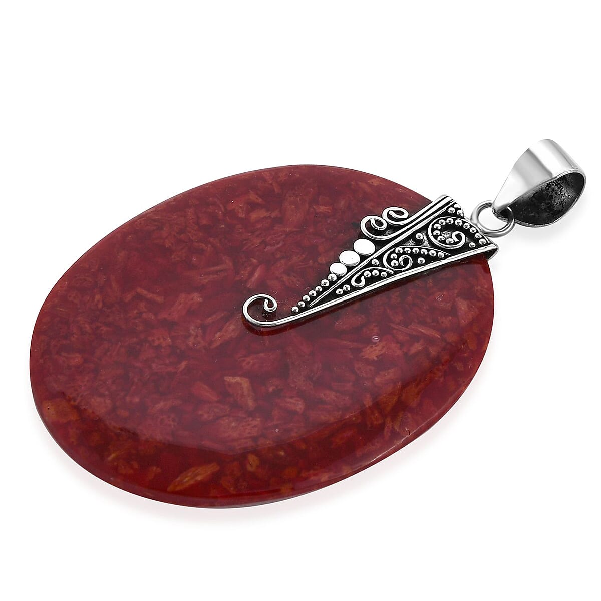 Sponge Coral Pendant in Sterling Silver image number 2