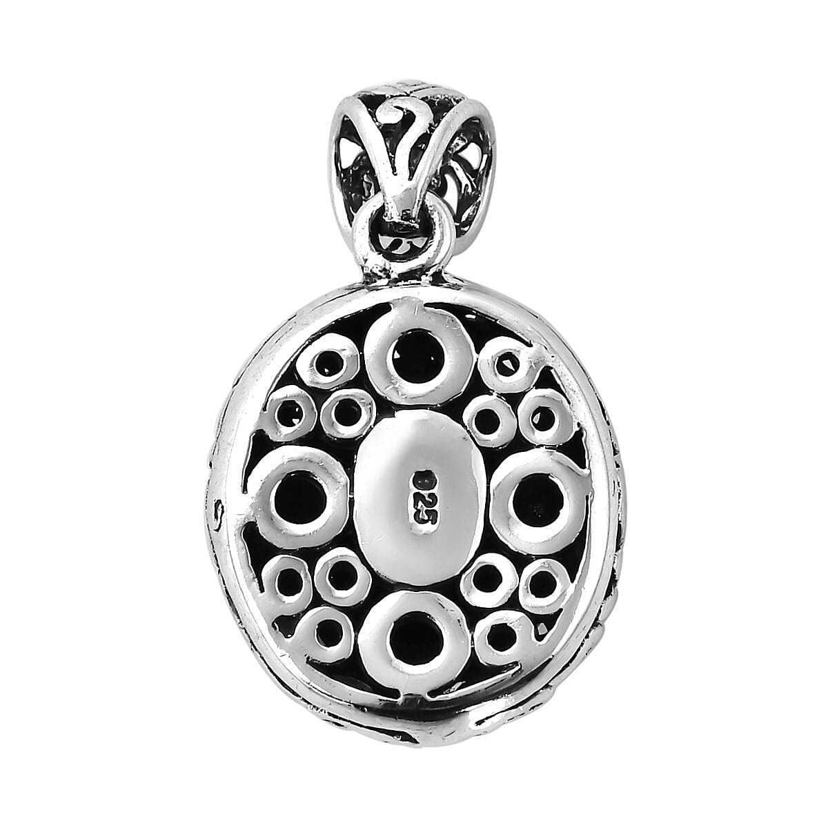 Bali Legacy Enhanced Ruby (D) Pendant in Sterling Silver 6.00 ctw image number 4