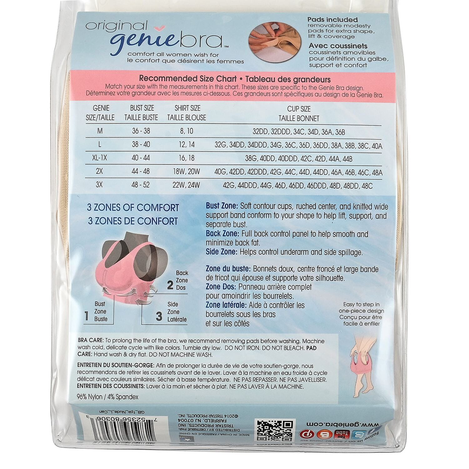 GENIE Bra with Straps - Nude (L)