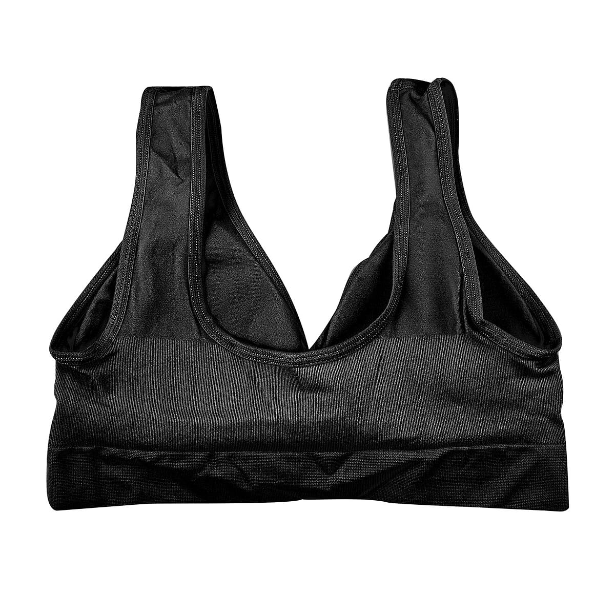 Genie Bra with Straps - Black (1X) image number 1