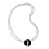 Majul & Co. ONE OF A KIND Black Onyx Multi Chain Lariat Disc Necklace 26 Inches in Sterling Silver Hand-Made in Mexico 110 Grams 10.00 ctw image number 0