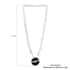Majul & Co. ONE OF A KIND Black Onyx Multi Chain Lariat Disc Necklace 26 Inches in Sterling Silver Hand-Made in Mexico 110 Grams 10.00 ctw image number 3