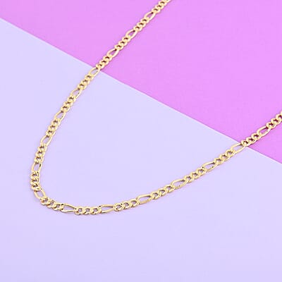 NEW YORK CLOSEOUT 10K Yellow Gold 2.4mm Figaro Necklace 20 Inches 2 Grams