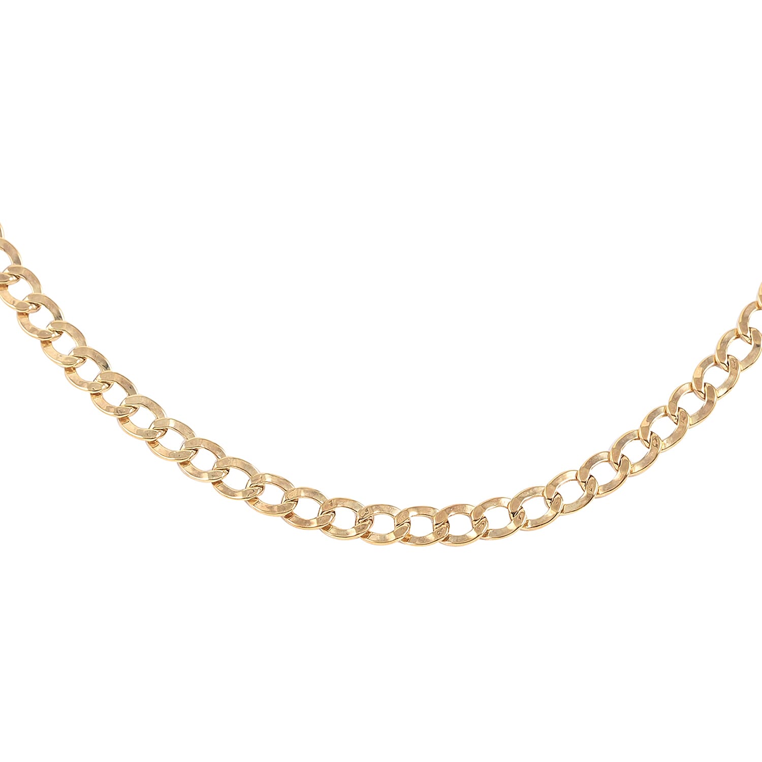 New York Closeout 10K Yellow Gold 4mm Curb Necklace 20 Inches 6.10 Grams
