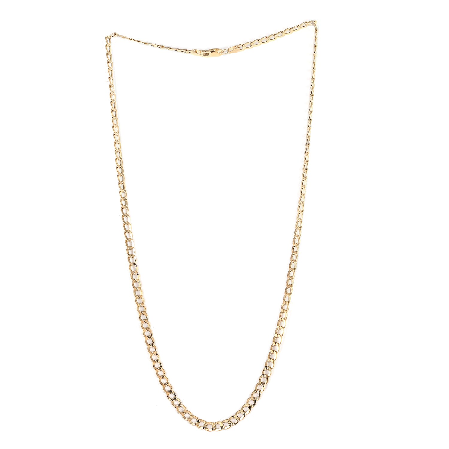 New York Closeout 10K Yellow Gold 4mm Curb Necklace 20 Inches 6.10 Grams
