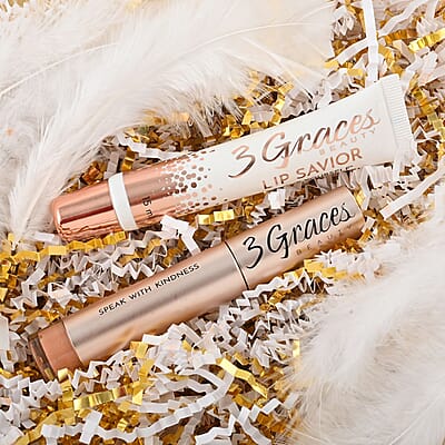 3 Graces Lip Savior & Nude Lip Gloss Duo Set