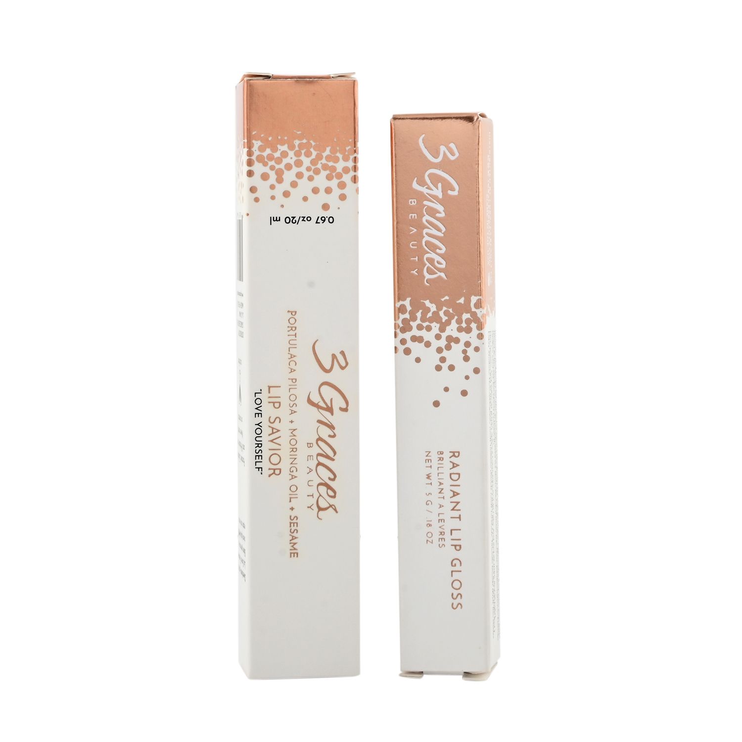3 Graces Lip Savior & True Red Lip Gloss Duo Set