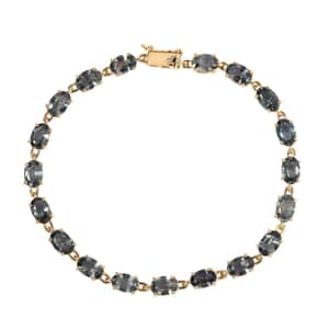 Luxoro 14K Yellow Gold AAA Parti Sapphire Tennis Bracelet (6.50 In) 11.00 ctw